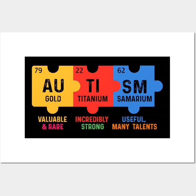 Autism Chemistry Puzzle Wall Art by AntiAntiFlorian